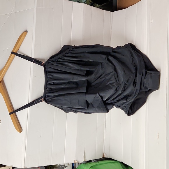 NWT Funny Girl Women's sz L One piece Swimsuit w/built-in pads - Picture 1 of 8